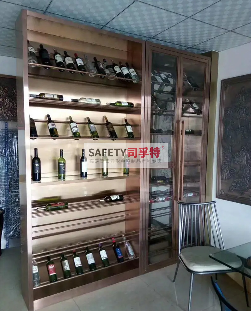 不銹鋼酒柜款式多樣，美觀時尚，經(jīng)久耐用(圖4)