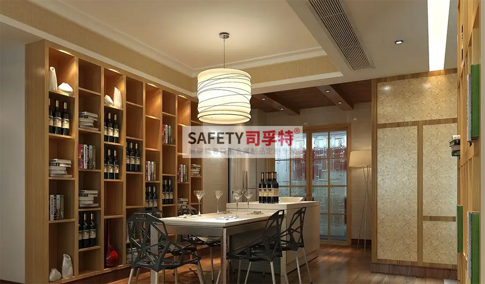 酒柜放到哪里合適？什么酒柜顯得高檔？【不銹鋼酒柜(圖4)