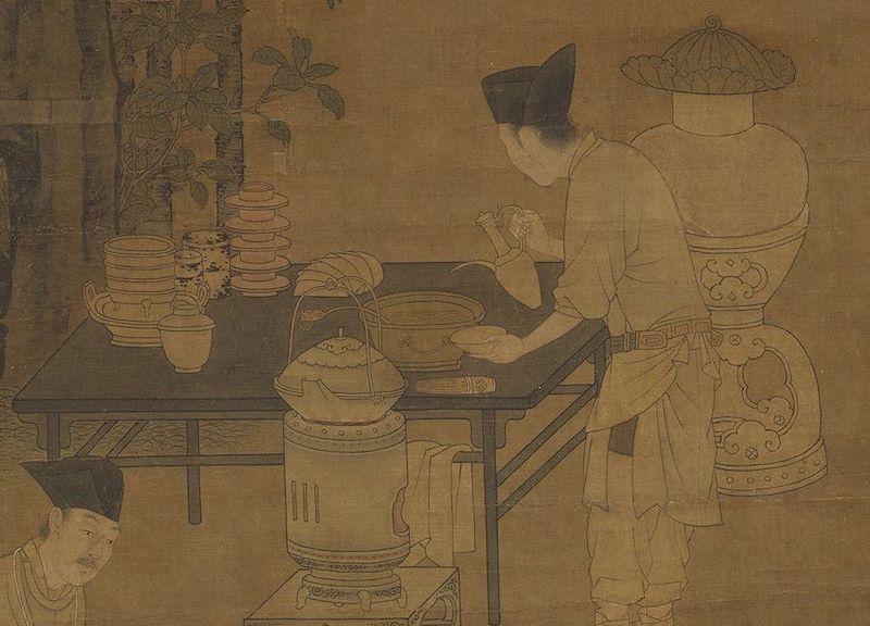 重拾“圍爐煮茶”文化，一起看看故宮藏畫里的“圍爐煮茶”[精制鋼圍爐茶桌](圖4)