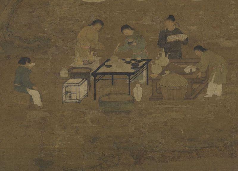 重拾“圍爐煮茶”文化，一起看看故宮藏畫里的“圍爐煮茶”[精制鋼圍爐茶桌](圖6)