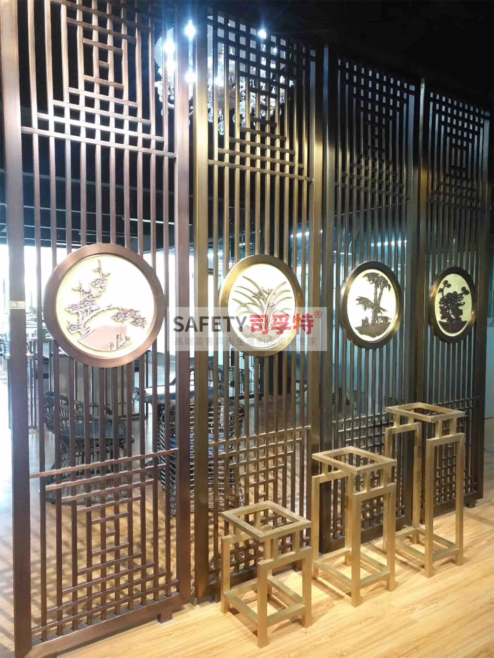不銹鋼屏風隔斷有哪些特點[司孚特金屬屏風，不銹鋼屏風](圖4)